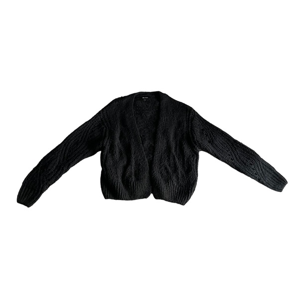 ANTHROPOLOGIE Black Cardigan Size Medium - Picture 3 of 9
